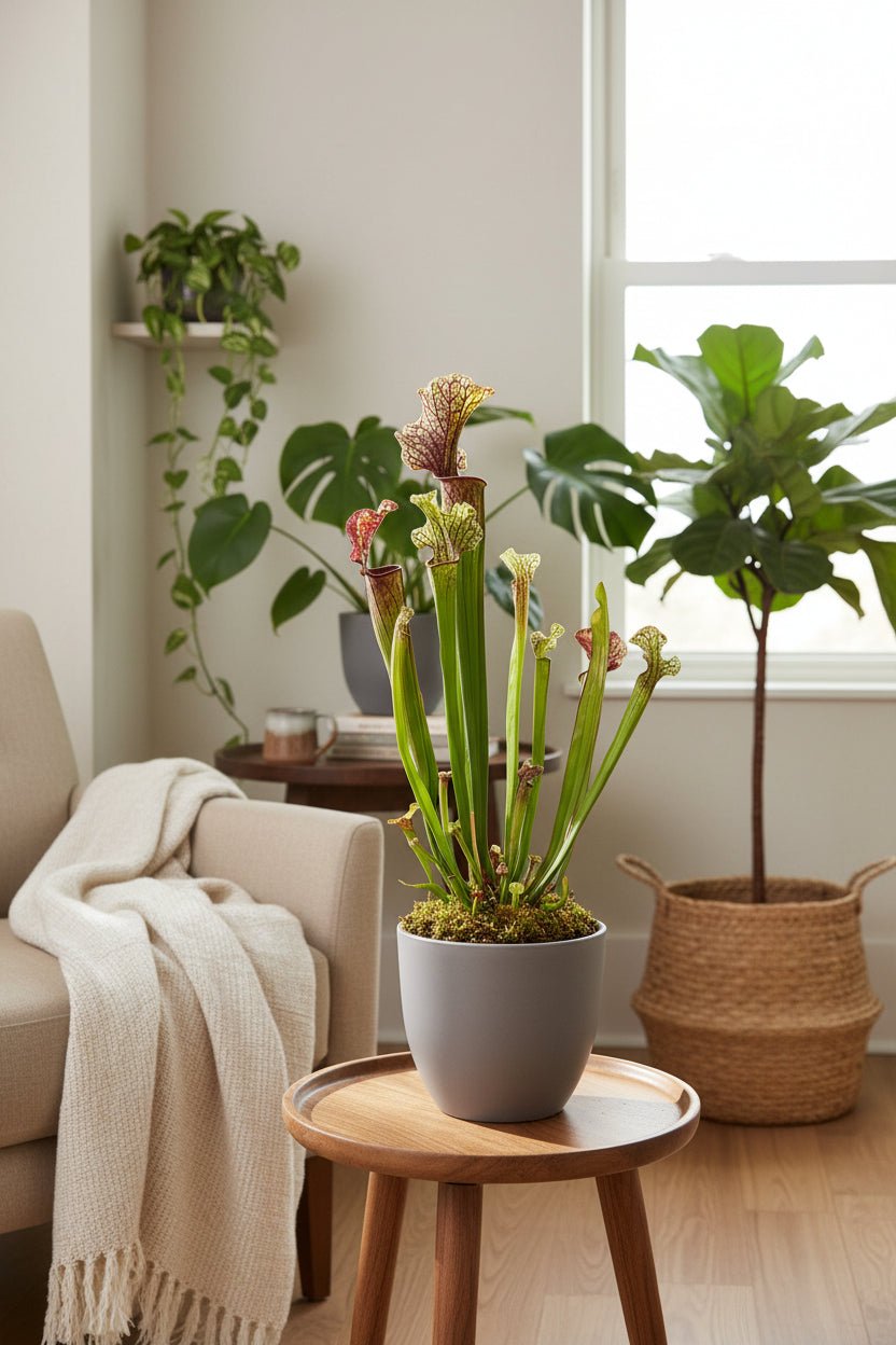 Sarracenia ‘Judith Hindle’ – Planta carnívora - D12 x H30 cm - Verdeia - 5