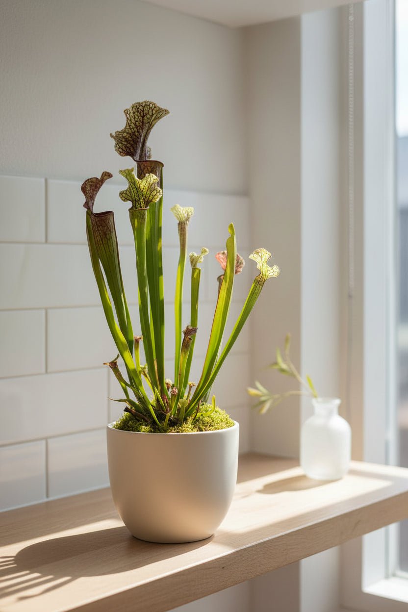 Sarracenia ‘Judith Hindle’ – Planta carnívora - D12 x H30 cm - Verdeia - 4