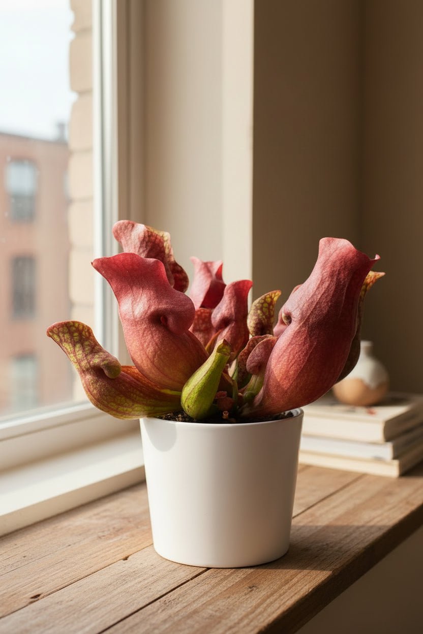 Sarracenia cor de vinho — Ø12 cm — A23 cm - Verdeia - 4