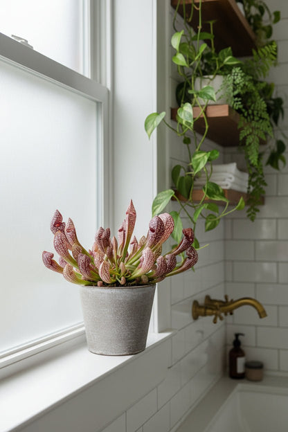 Sarracenia ‘Scarlet Belle’ – Planta carnívora – D12 x A20 cm - Verdeia - 5