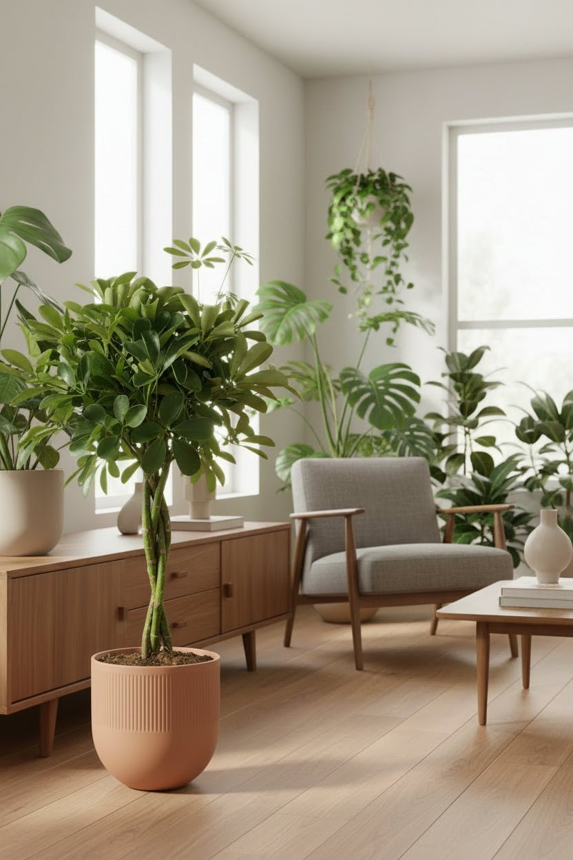 Schefflera Compacta — Compact umbrella tree — Ø19 cm — H80 cm - Verdeia - 6