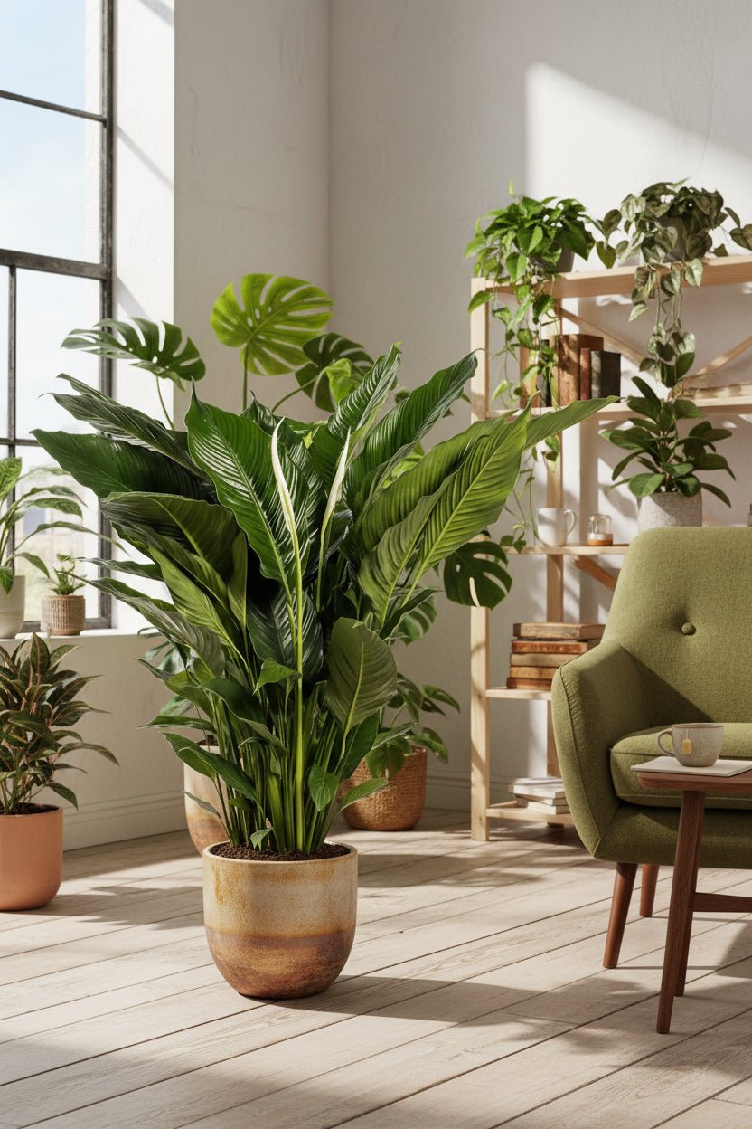 Spathiphyllum Sweet Sebastiano — Flor de lluna — Ø24 cm — A110 cm - Verdeia - 5