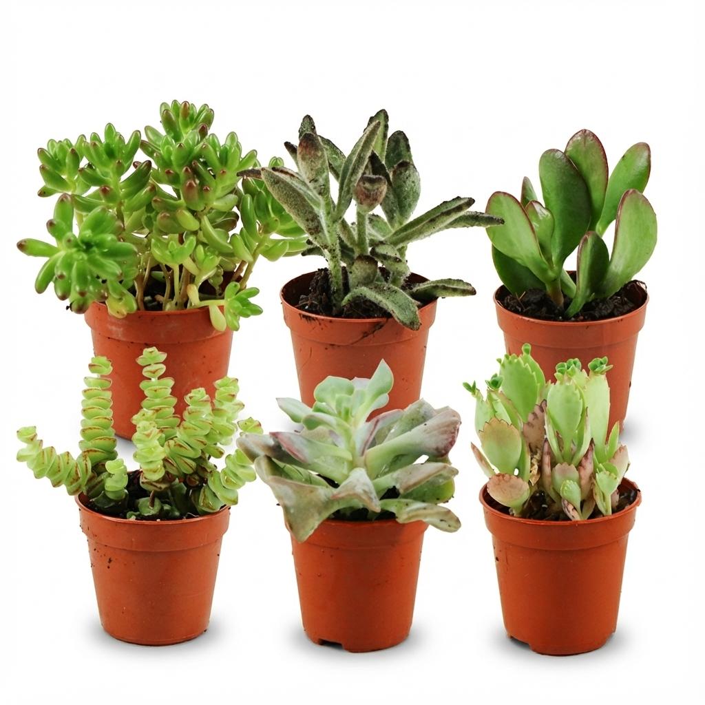 Mix de succulentes miniatures — H5-10 cm | Pot Ø5,5 cm