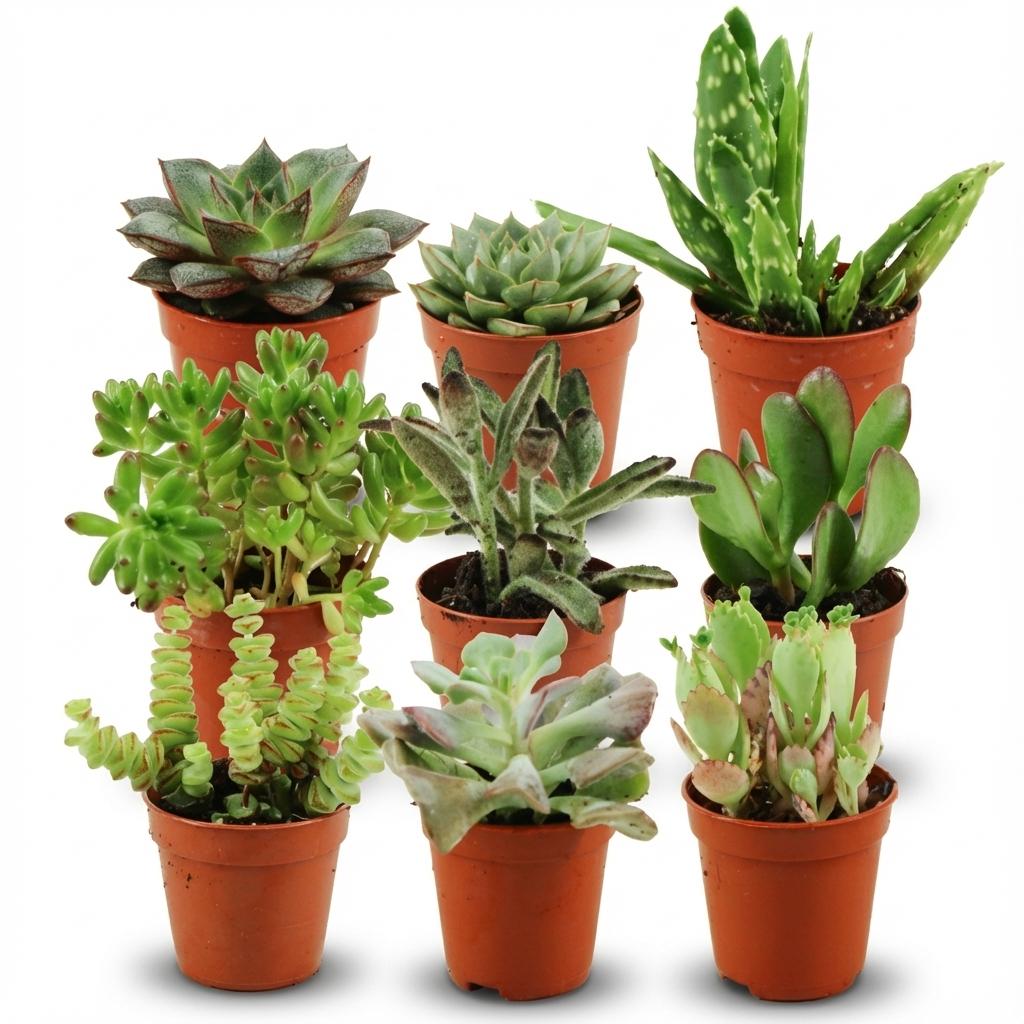 Mix de succulentes miniatures — H5-10 cm | Pot Ø5,5 cm
