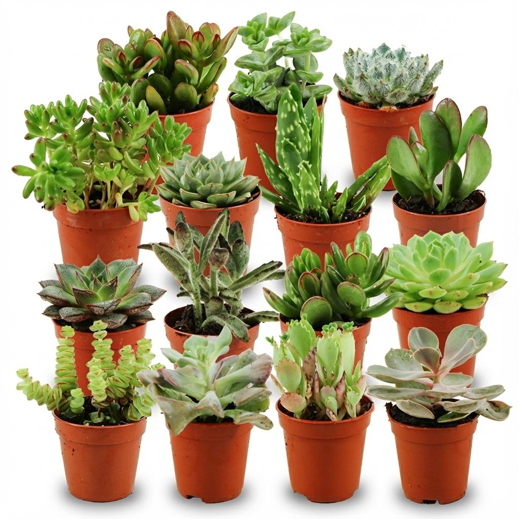 Mix de succulentes miniatures — H5-10 cm | Pot Ø5,5 cm