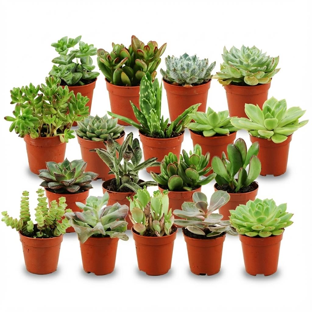 Mix de succulentes miniatures — H5-10 cm | Pot Ø5,5 cm