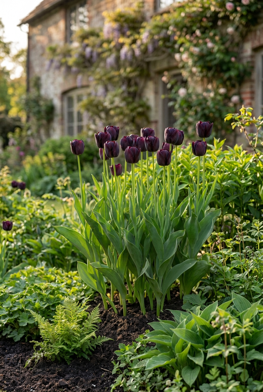 Sort triumftulipan (sort tulipan) — Løg størrelse 11/12