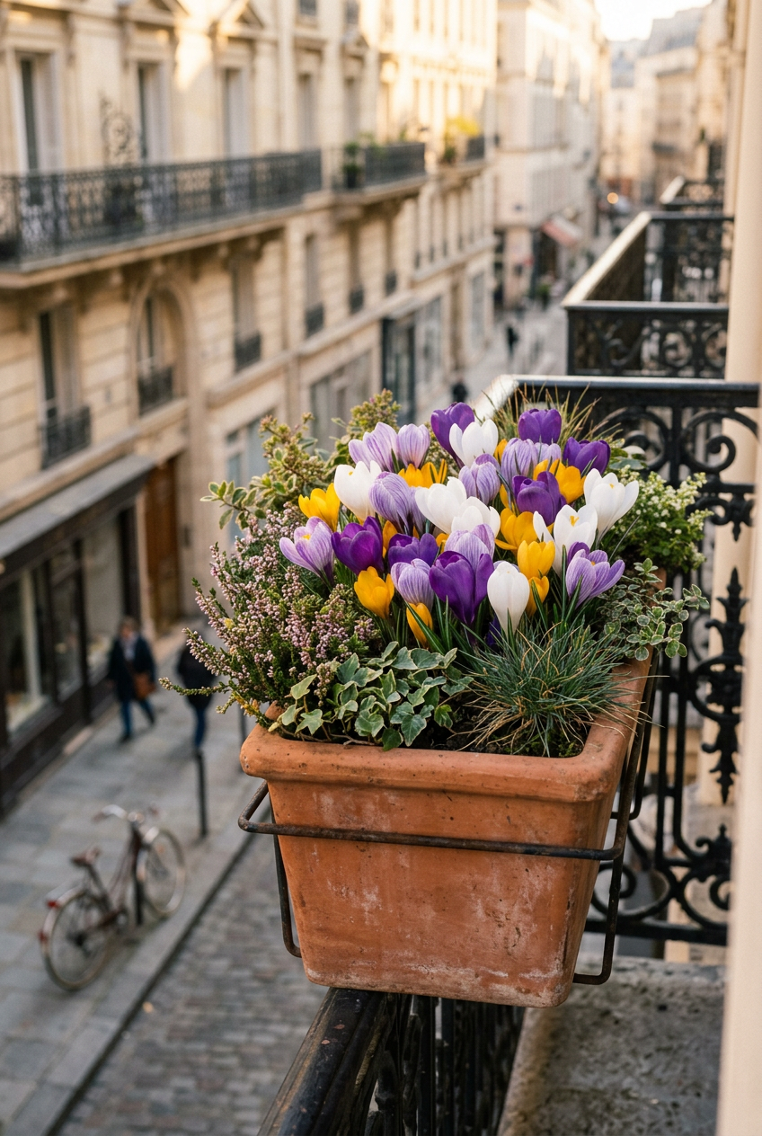 Crocus à grandes fleurs en mélange (Crocus vernus) — Bulbes calibre 7/8
