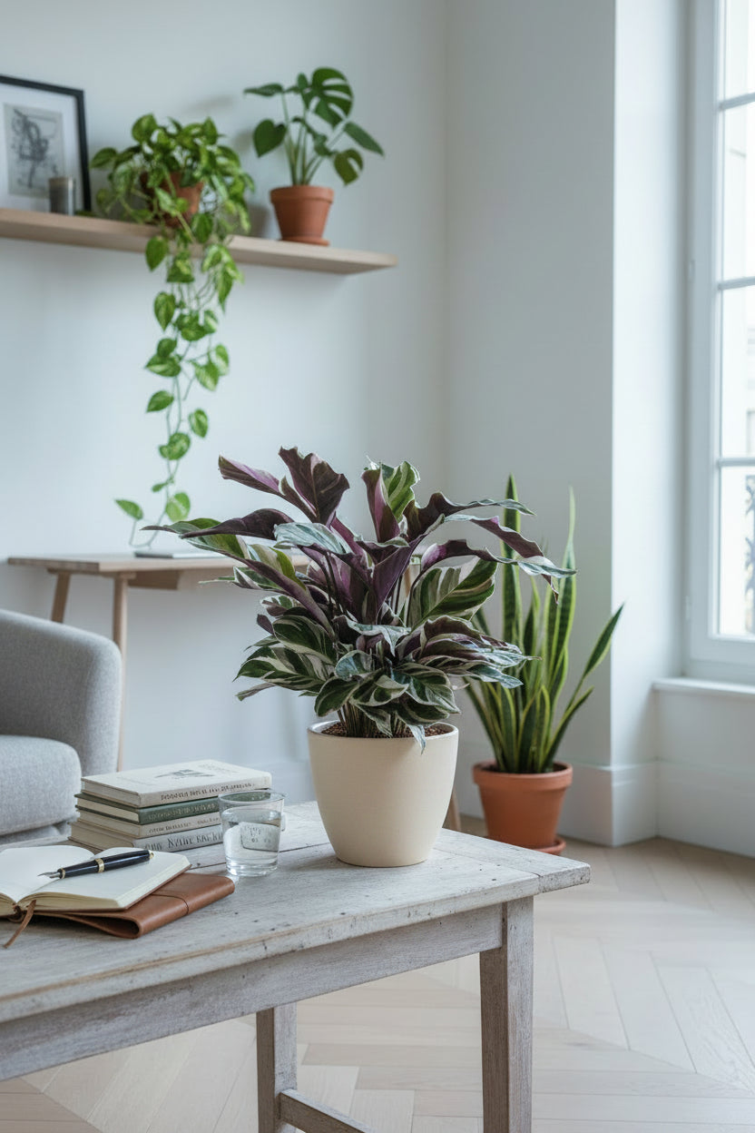 Calathea Fusion White — H35-40 cm | Test Ø14 cm