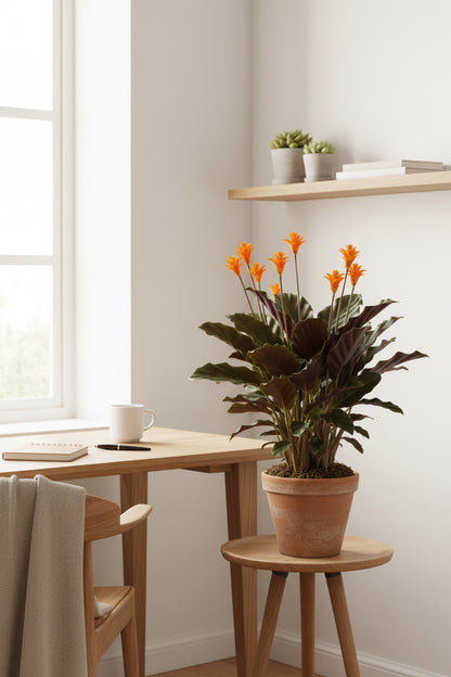 Calathea crocata (Flama eterna) — H40-45 cm | Test Ø14 cm