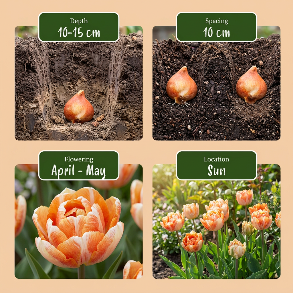 96x Tulipa Candle Light - Tulipe Candle Light - Divers - Floraison printanière - Calibre 11/12