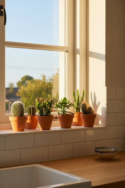 Mix cactus et succulentes en pots terre cuite — H5-10 cm | Pot Ø8,1 cm
