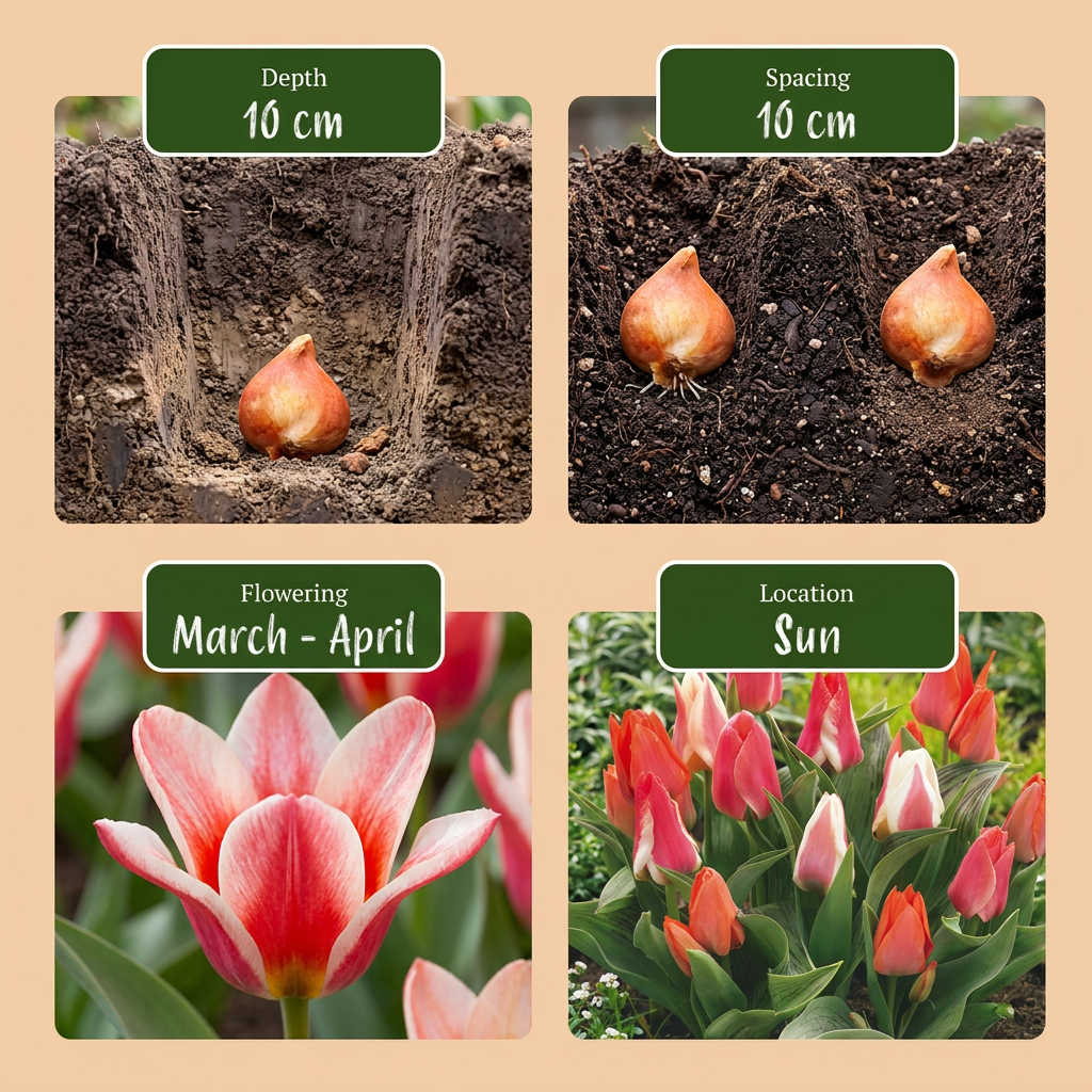 Tulipán de Greig en mezcla (Tulipa greigii) — Bulbos calibre 11/12