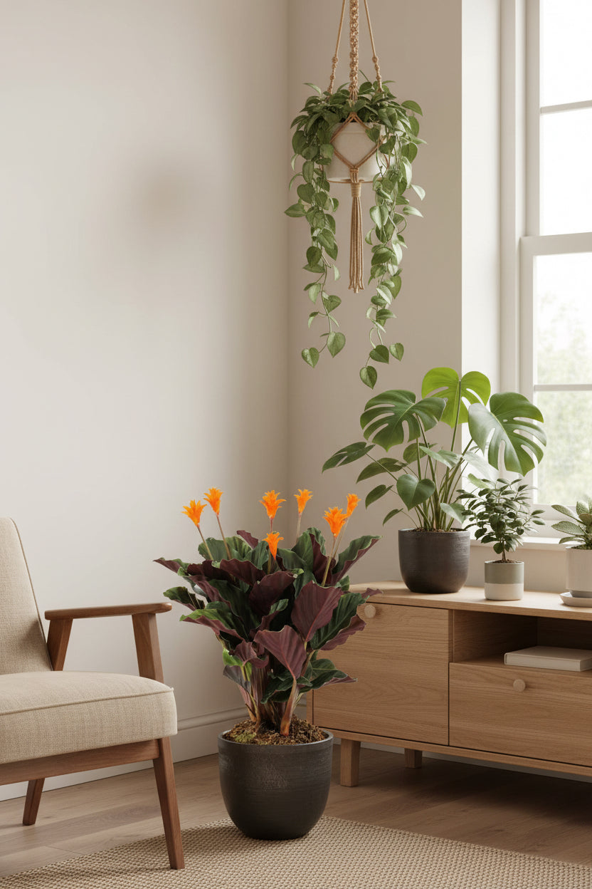 Calathea crocata (Flama eterna) — H40-45 cm | Test Ø14 cm