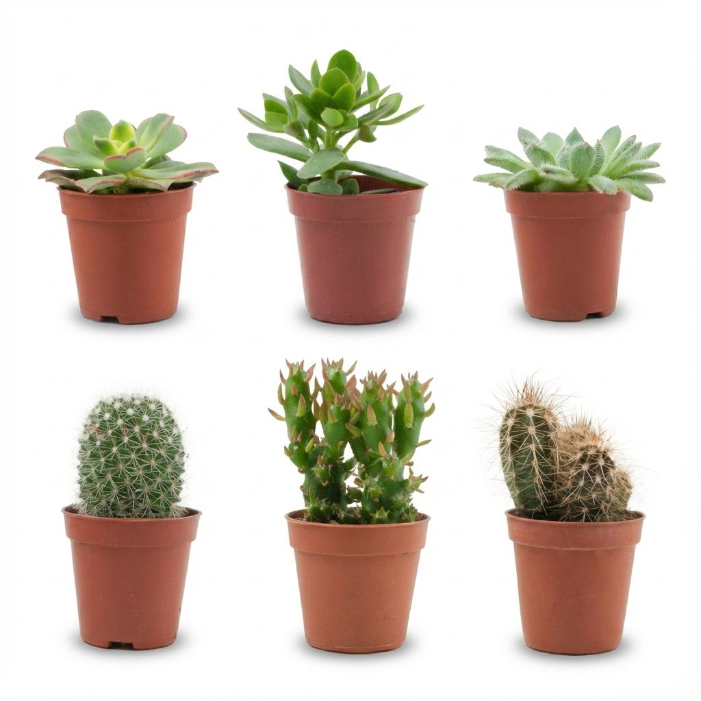Mix cactus et succulentes — H5-10 cm | Pot Ø5,5 cm