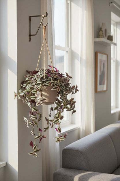 Tradescantia Zebrina Purpusii — Purple Wandering Jew — Ø17 cm — H30 cm - Verdeia - 5