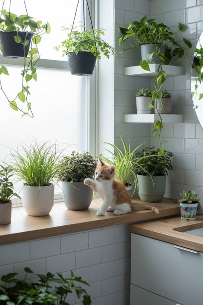 Trio pet-friendly — Cyperus, Callisia et Chlorophytum — H20 cm | Pot Ø12 cm - Verdeia - 3