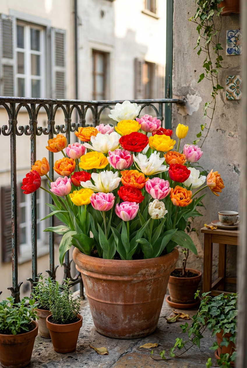 Mezcla de tulipanes dobles (Tulipán de flor de peonía) — Bulbos calibre 11/13 - Verdeia - 4