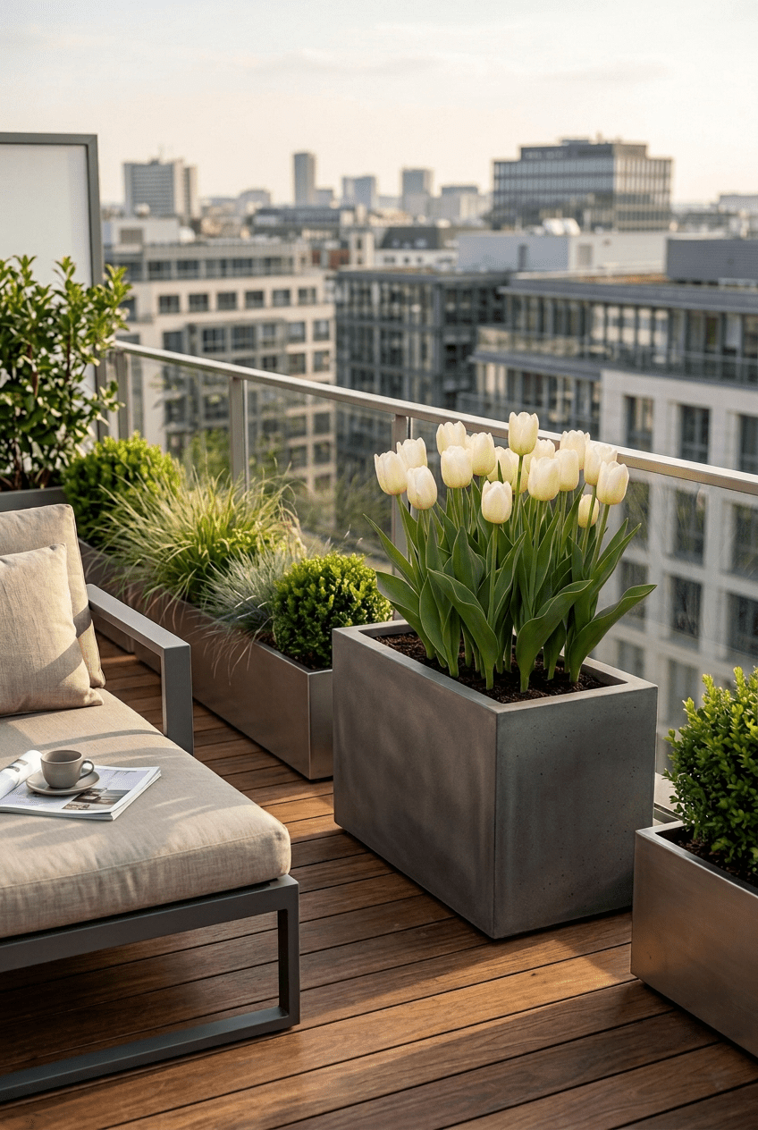 Tulipe Triomphe blanche (Tulipe blanche) — Bulbes calibre 11/12 - Verdeia - 4