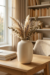 Vase Artic en verre crème — H35 cm | Vase Ø25 cm - Verdeia - 5