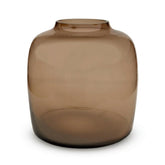 Vase Bartica en verre fumé taupe — H25 cm | Vase Ø25 cm - Verdeia - 1