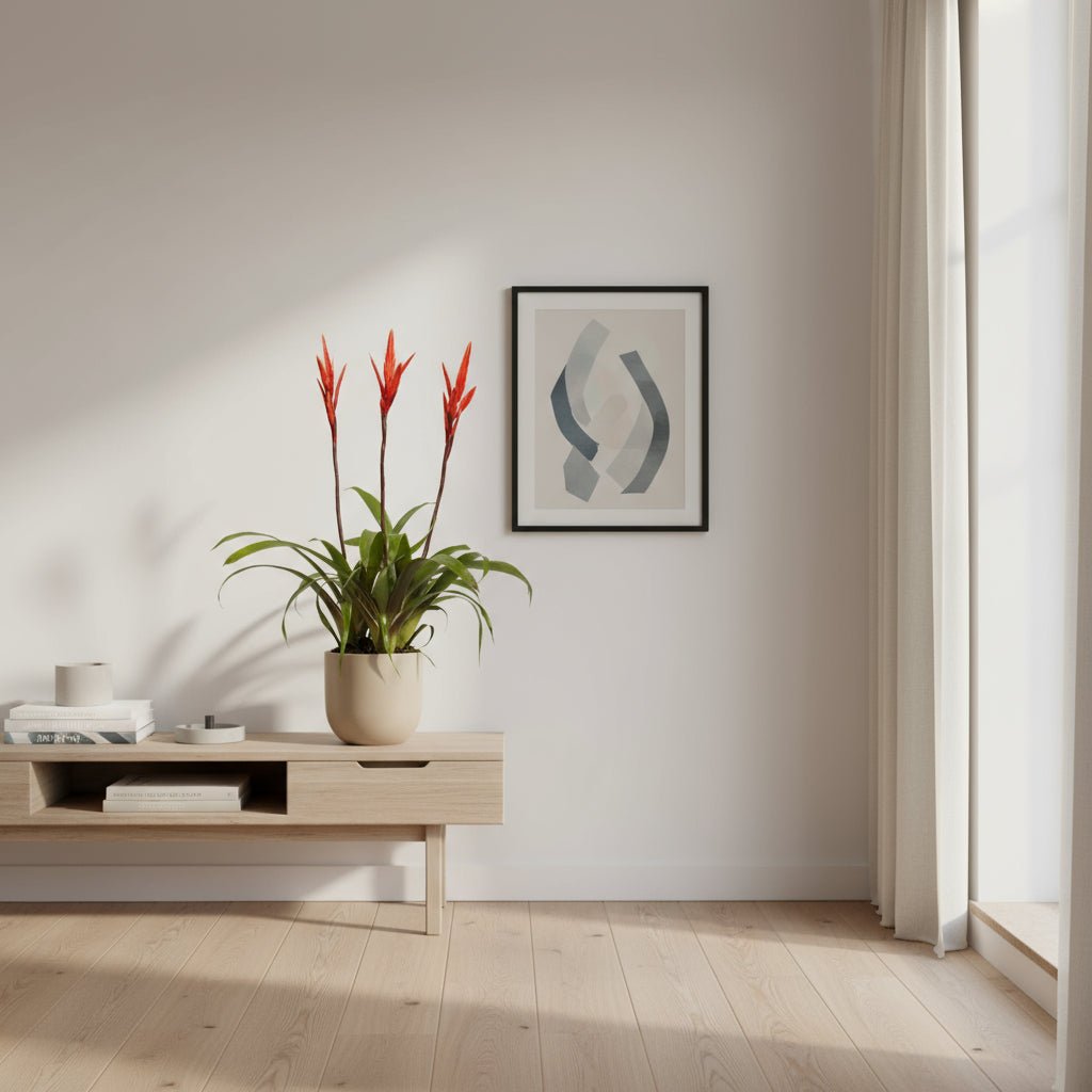 Vriesea ‘Elan’ - Ø12cm - H55cm - Verdeia